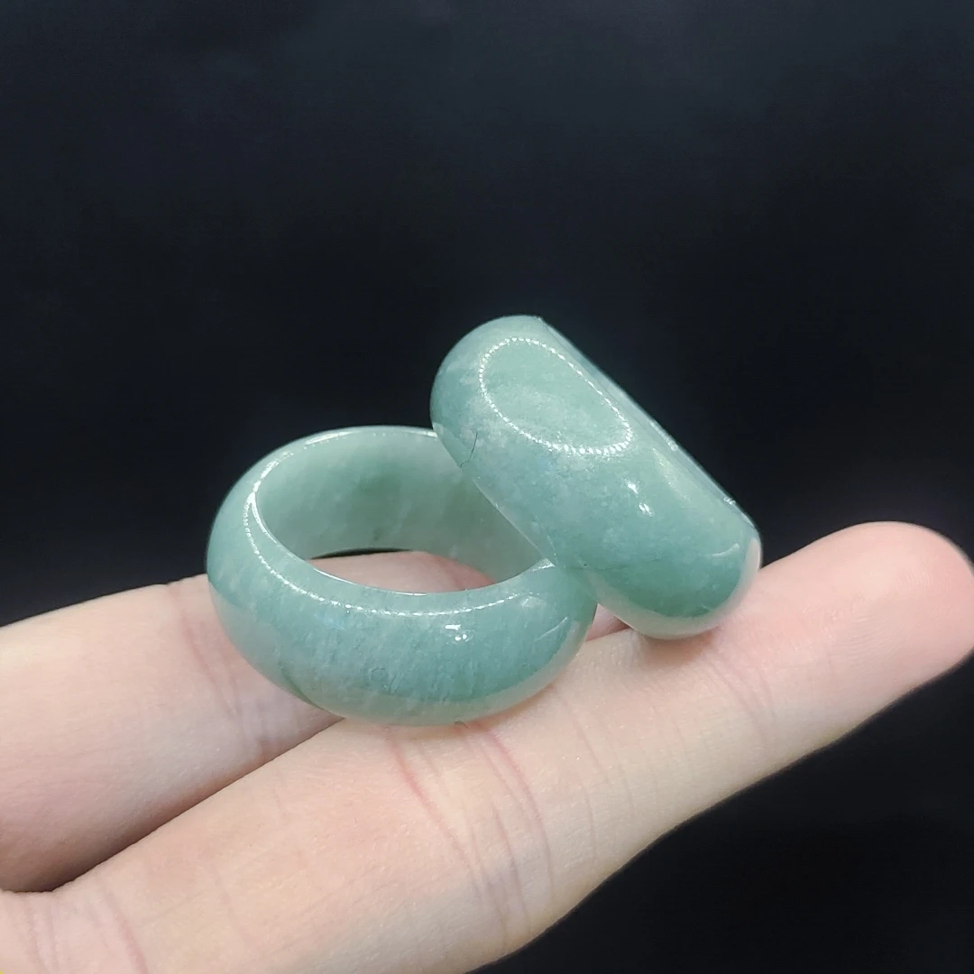 【李想精选】翡翠戒圈赠皮绳GS【多样性发其一】圈口均码