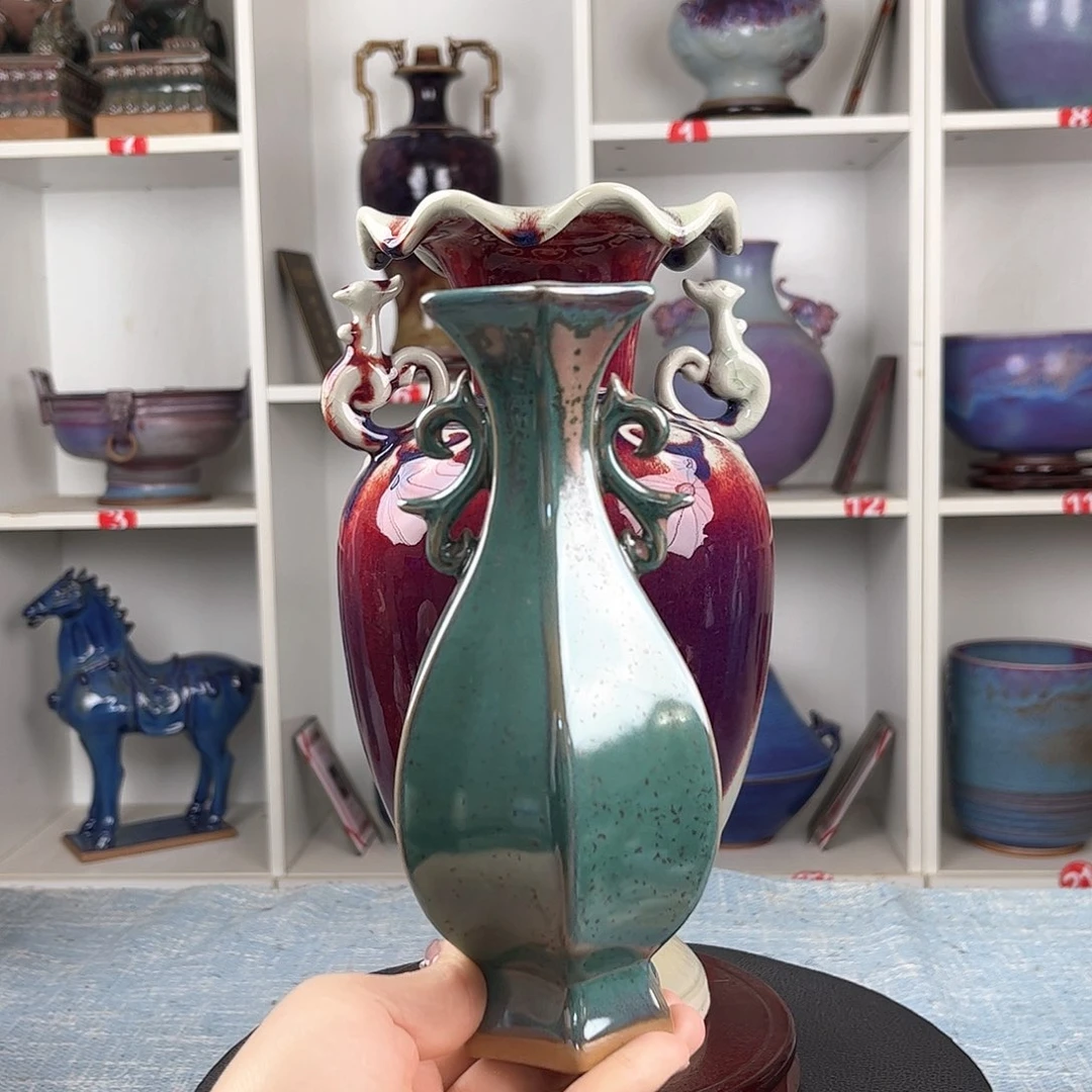 瓷片花器工艺品摆件