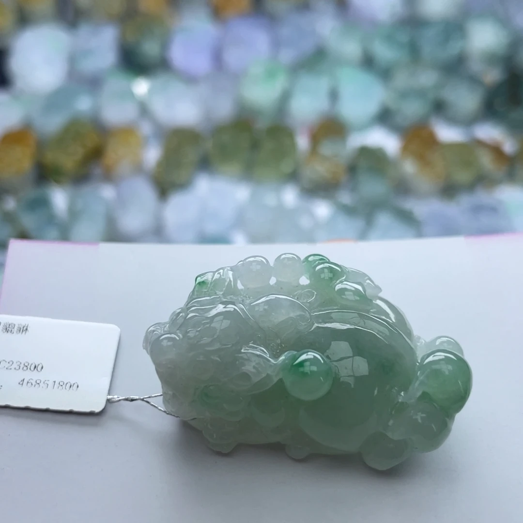 翡翠颈饰未镶嵌貔貅