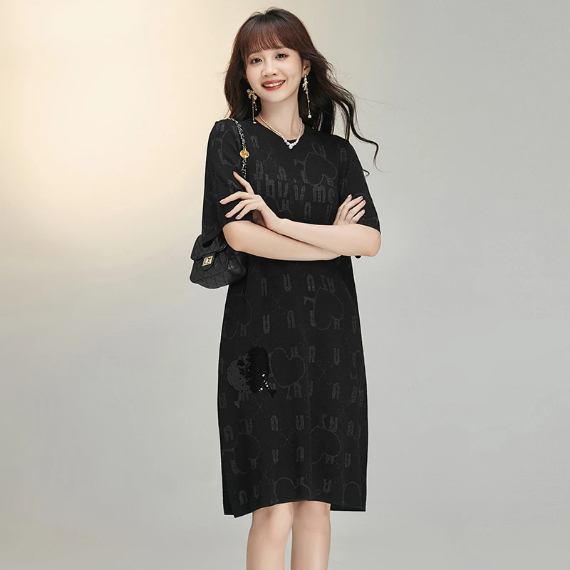 43AK0A0008运动风休闲短裙宽松直筒裙子连衣裙女