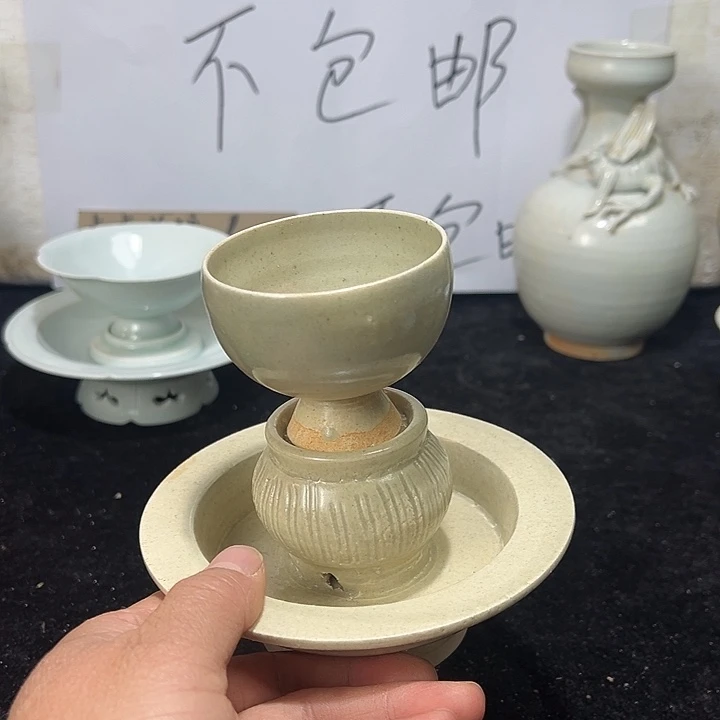 陶其他将乐窑茶盏一套