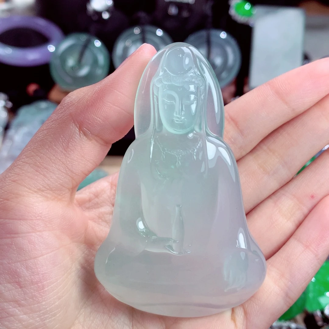 颈饰18K金镶嵌翡翠定金10万 总价咨询客服