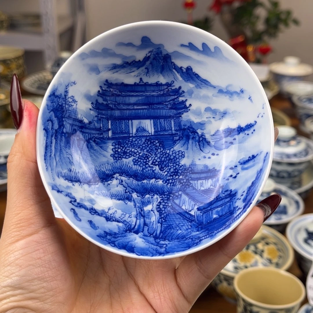 5****段泥微瑕山水普洱杯普洱杯