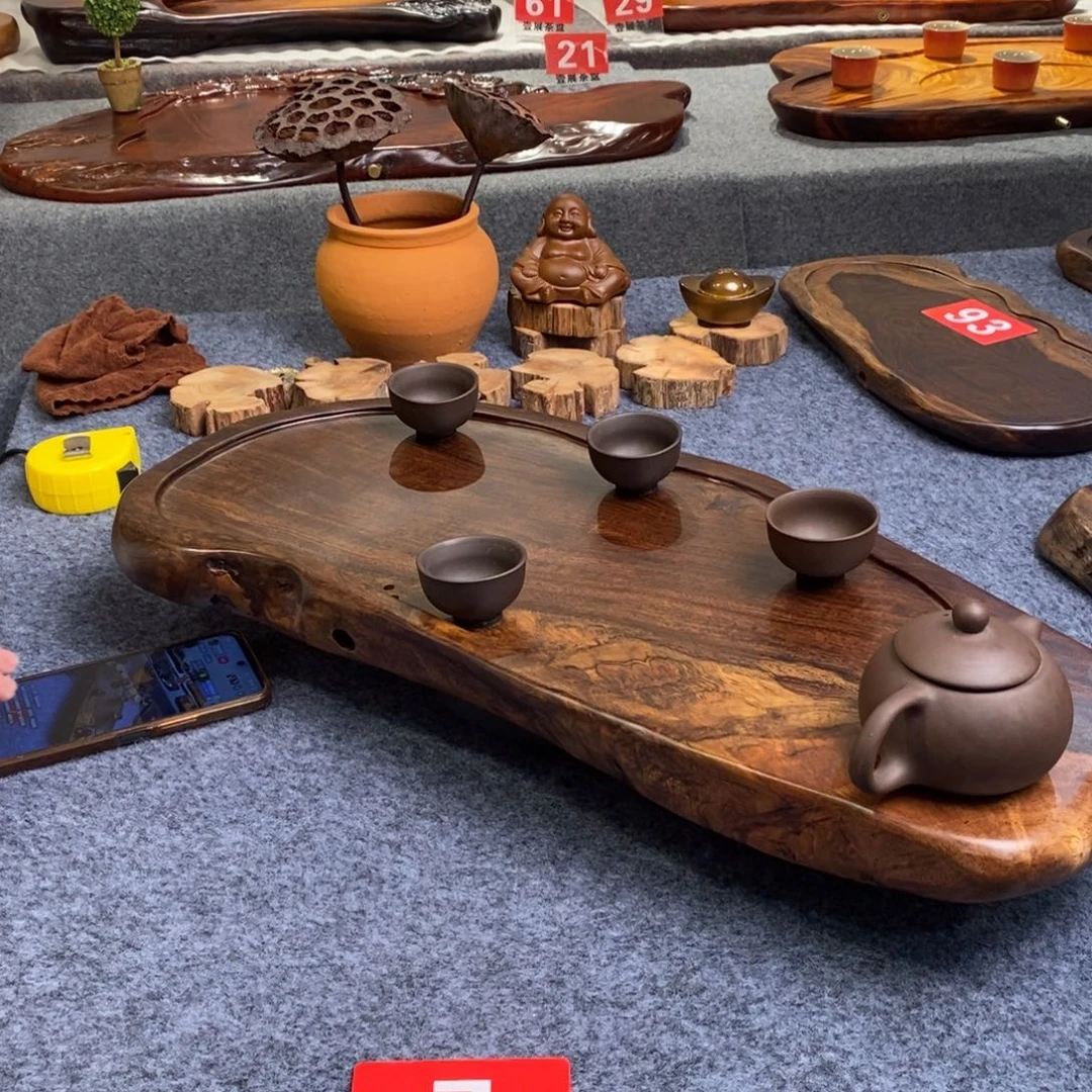 完***安黑檀木随行实木茶盘