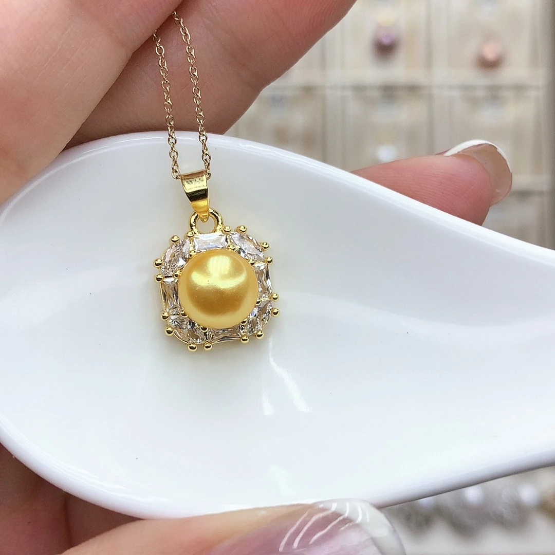 淡水珍珠合金颈饰