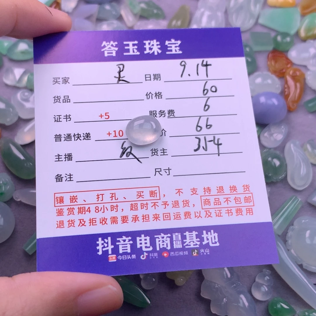 颈饰未镶嵌翡翠灵*