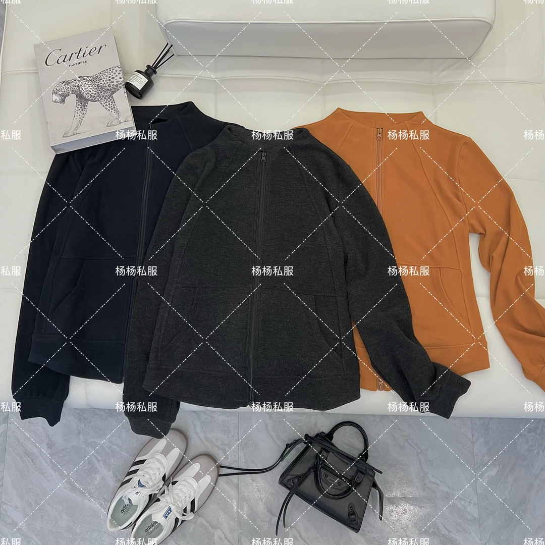 【极简运动风】秋冬新款老钱风立领长袖厚款时尚显瘦韩版休闲上衣