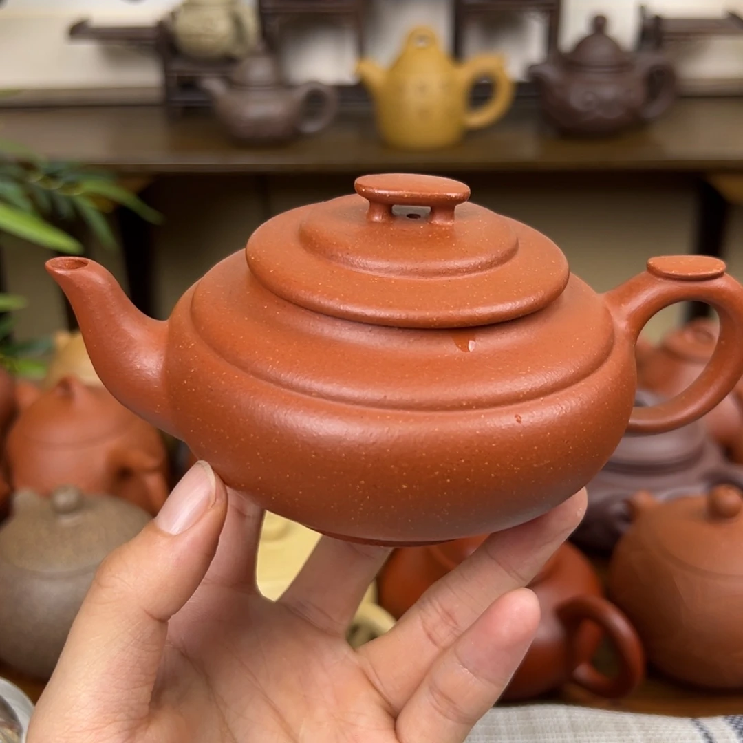 茶壶紫砂紫砂壶上新桥红降坡240cc