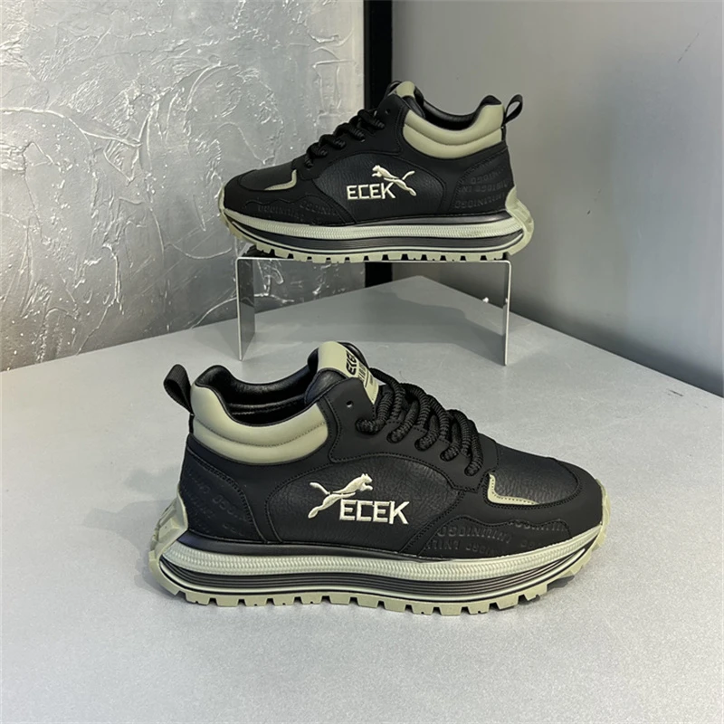 男鞋2025秋冬季新款时尚休闲鞋厚底增高轻质百搭男士潮流运动鞋子