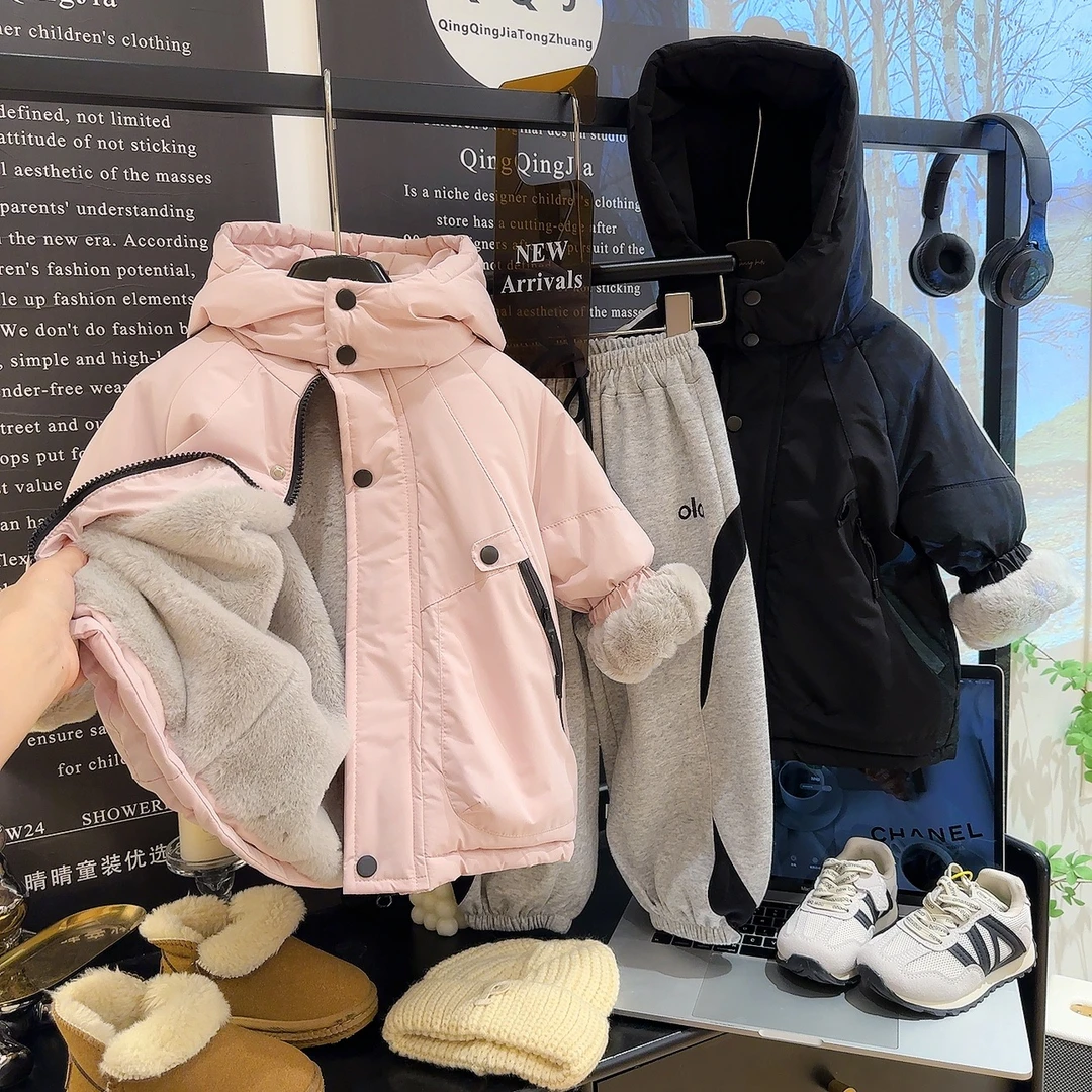 反季2025新款儿童棉服男女童加厚秋冬季韩版棉衣中大童宝宝外套