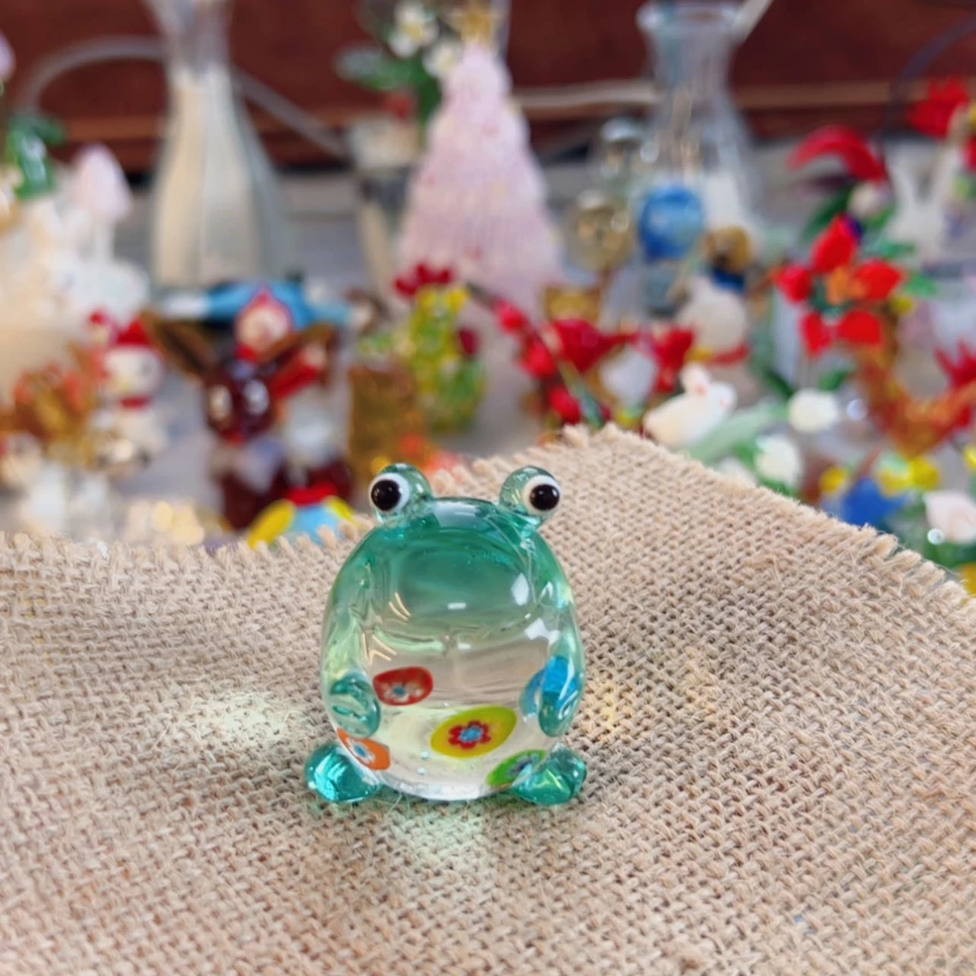 【闪购商品】琉璃手工艺品万花青蛙