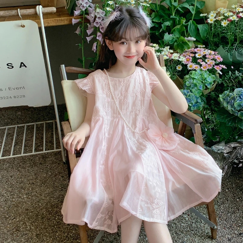 女童连衣裙夏装2025新款儿童网红洋气超好看薄款裙子小女孩公主裙