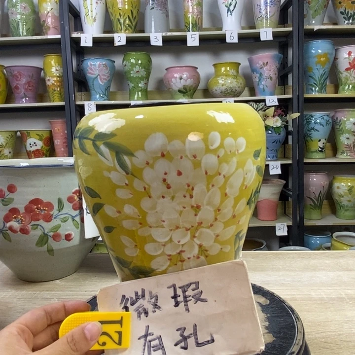 景德镇高温陶瓷花盆