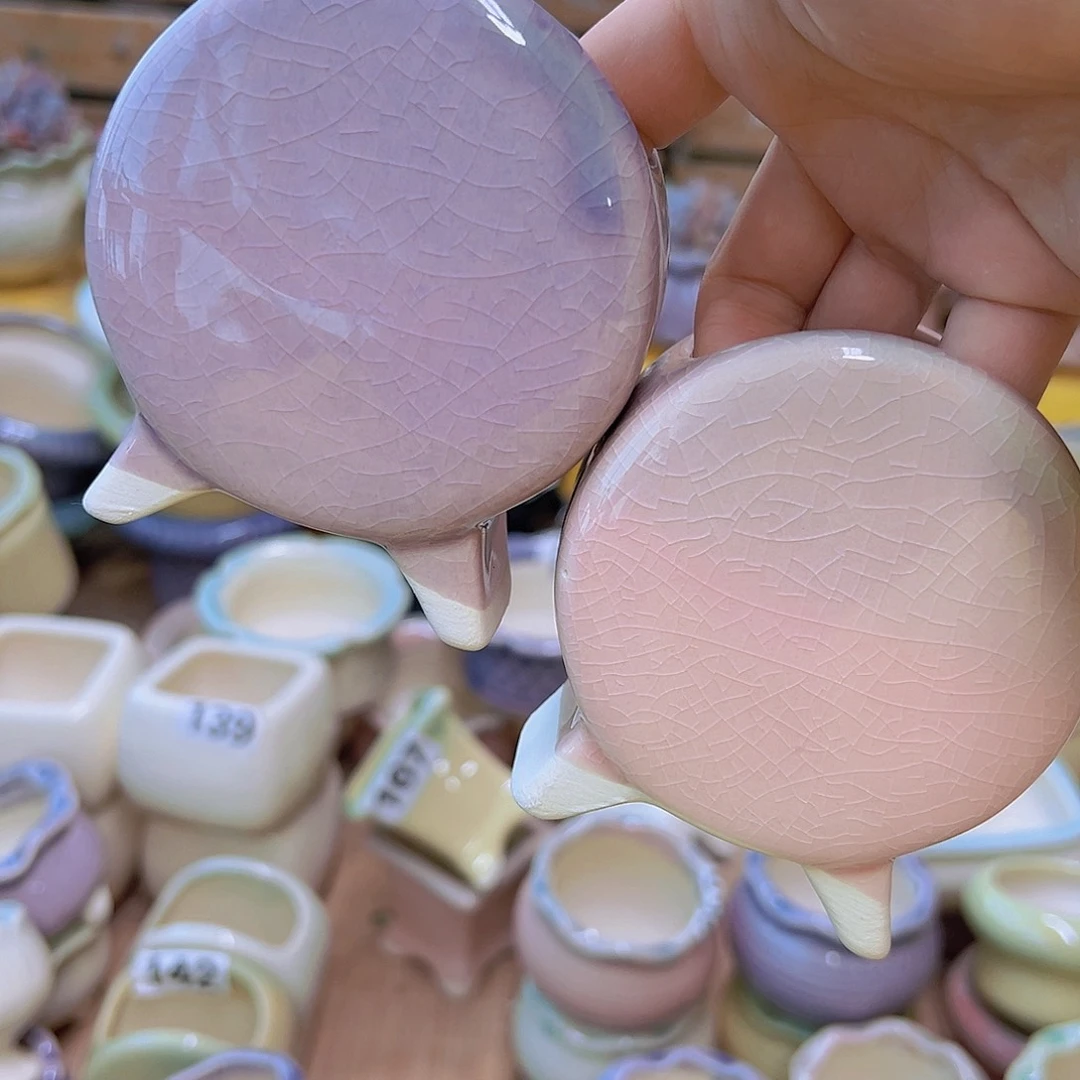 红陶陶瓷花盆当场满12包邮