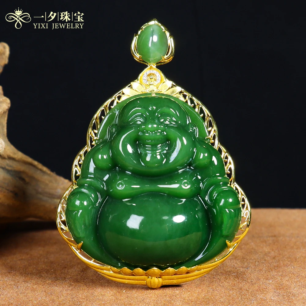 【周年庆限定】18K和田玉佛公吊坠丨天然玉石丨多样性发一