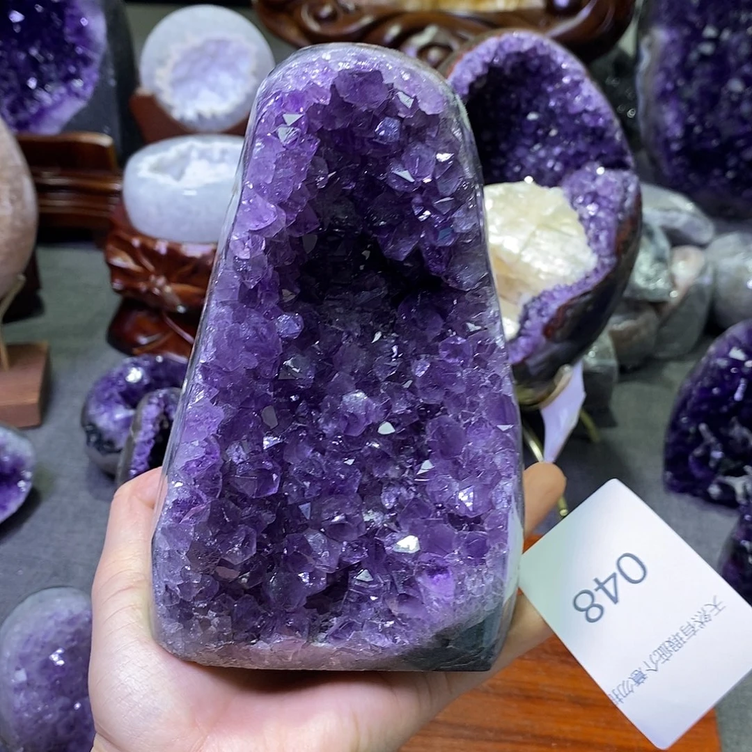 珠宝半成品紫晶未镶嵌