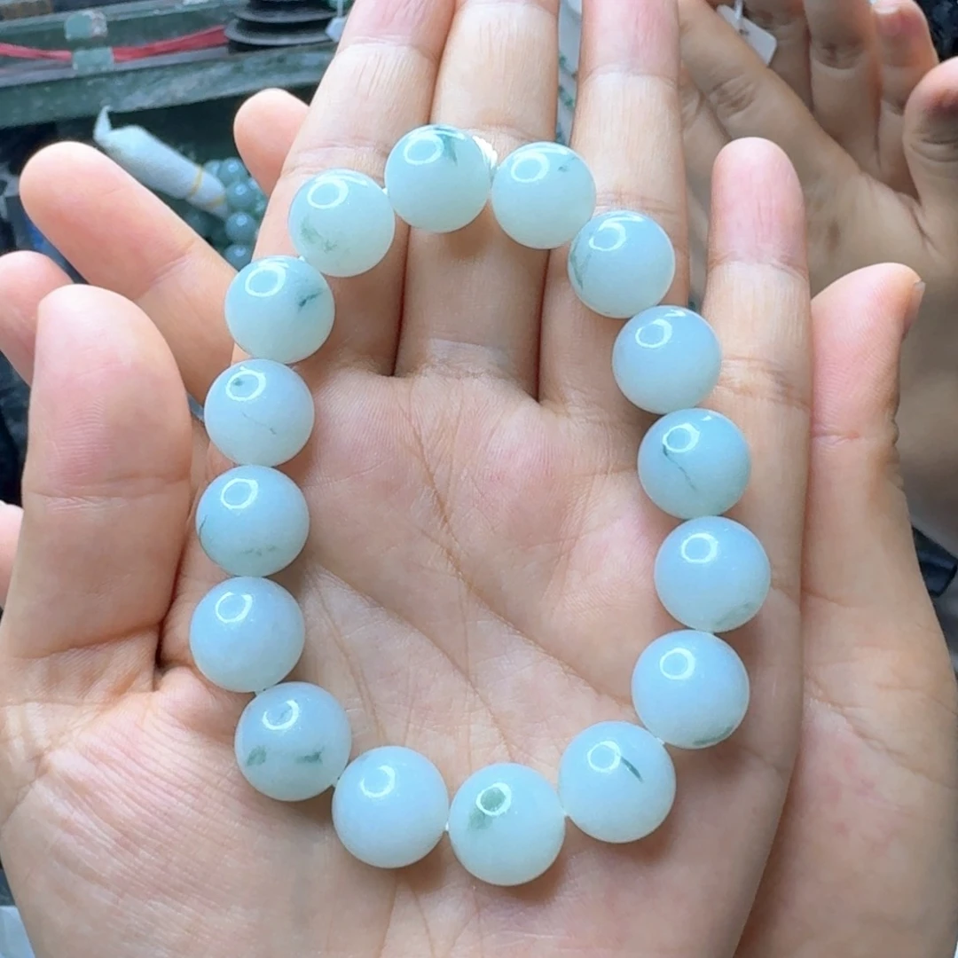 蹦***擦未镶嵌手串翡翠翡翠手串