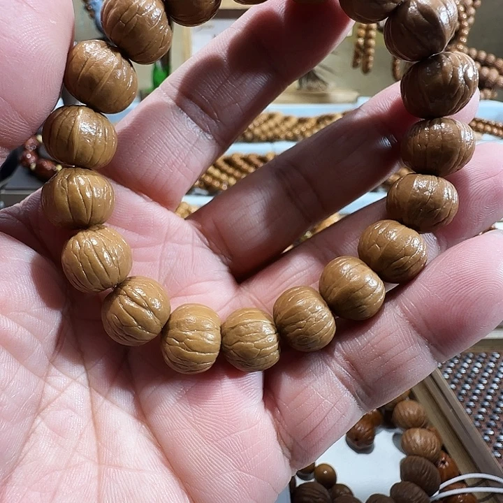 手串猴头核桃原皮原色猴头手串南瓜
