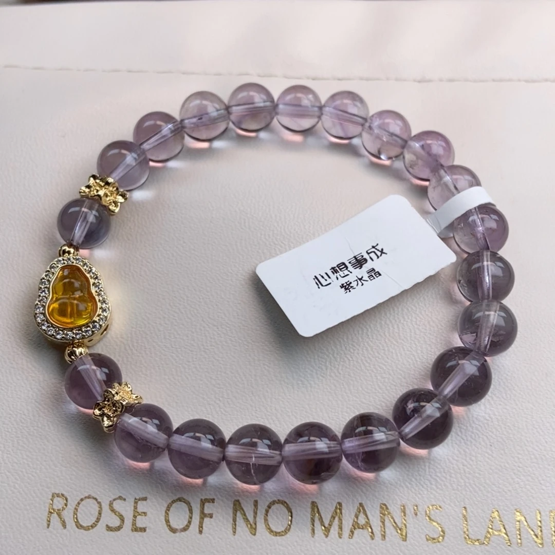 水晶手链未镶嵌萍****?水晶手链