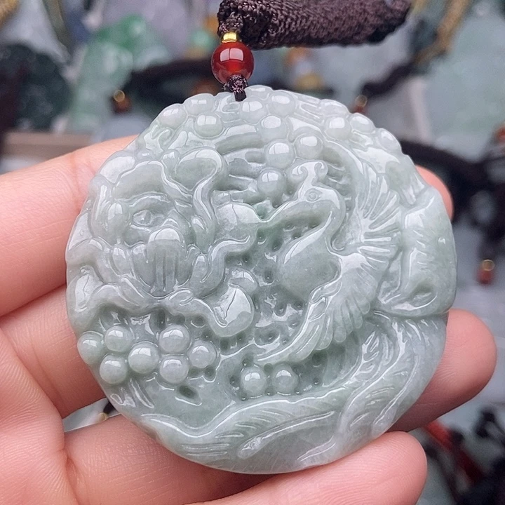 翡翠未镶嵌颈饰翡翠双面