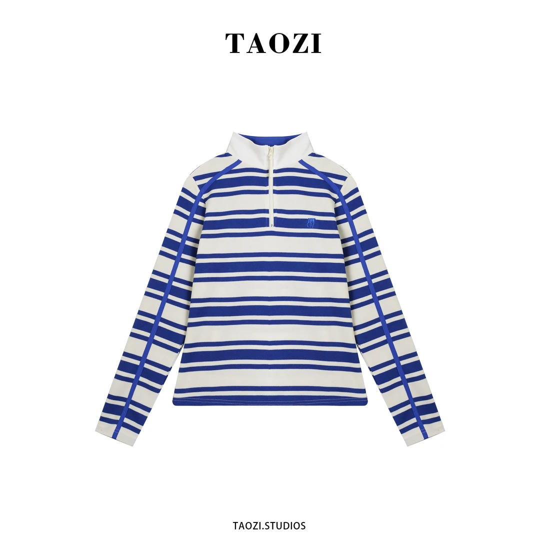 【汶汶】2025秋冬新款百搭简约时尚长袖上衣TZD376