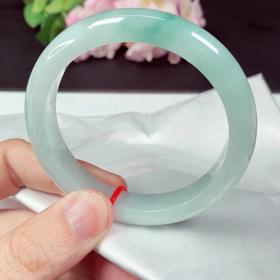 翡翠未镶嵌手镯58.8圈