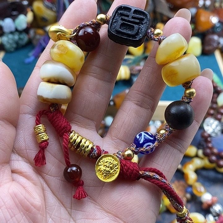 蜜蜡未镶嵌手链手链