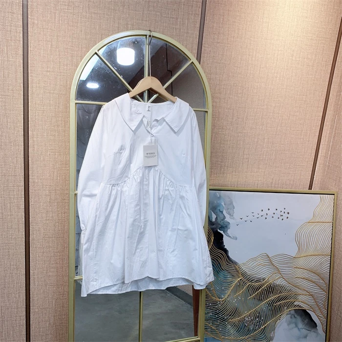 HH034白色孕妇衬衫M90-120L130XL140XXL150