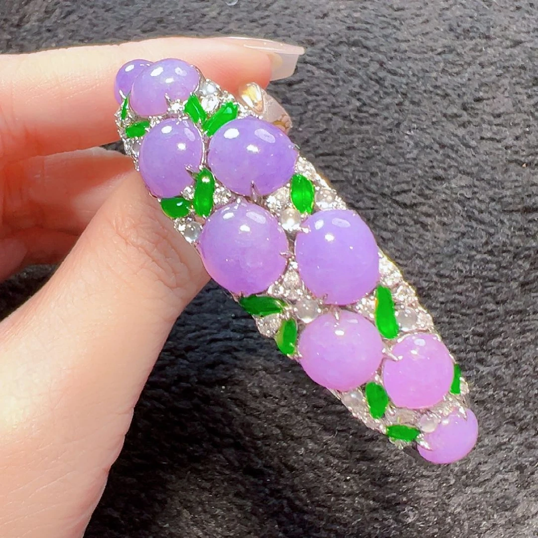 翡翠手镯18K金镶嵌签收后24小时鉴赏期