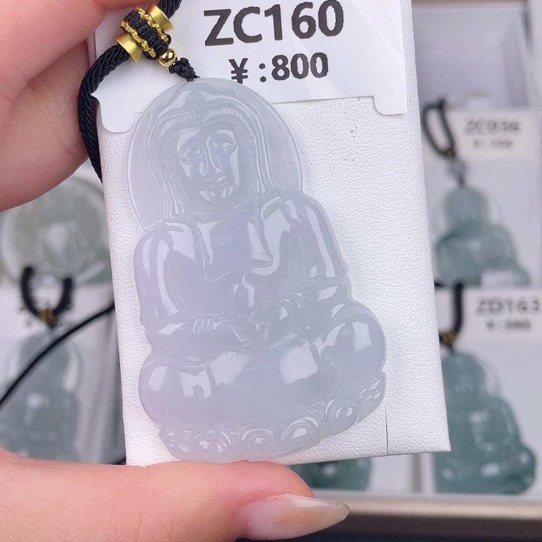 翡翠未镶嵌颈饰zc160