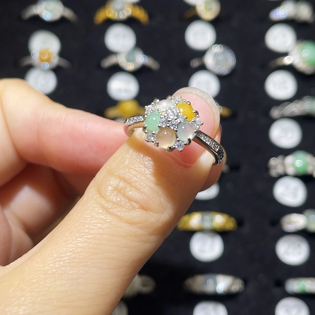 翡翠未镶嵌戒指戒指