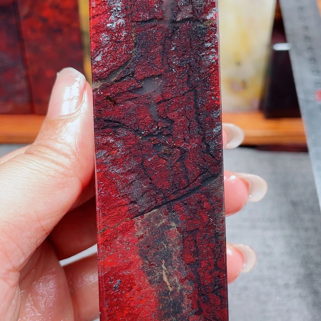 【闪购商品】玉桂林鸡血玉印章素章
