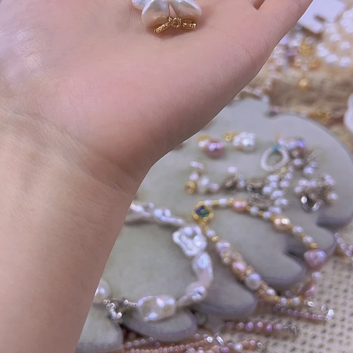 淡水珍珠手绳银S925镶嵌