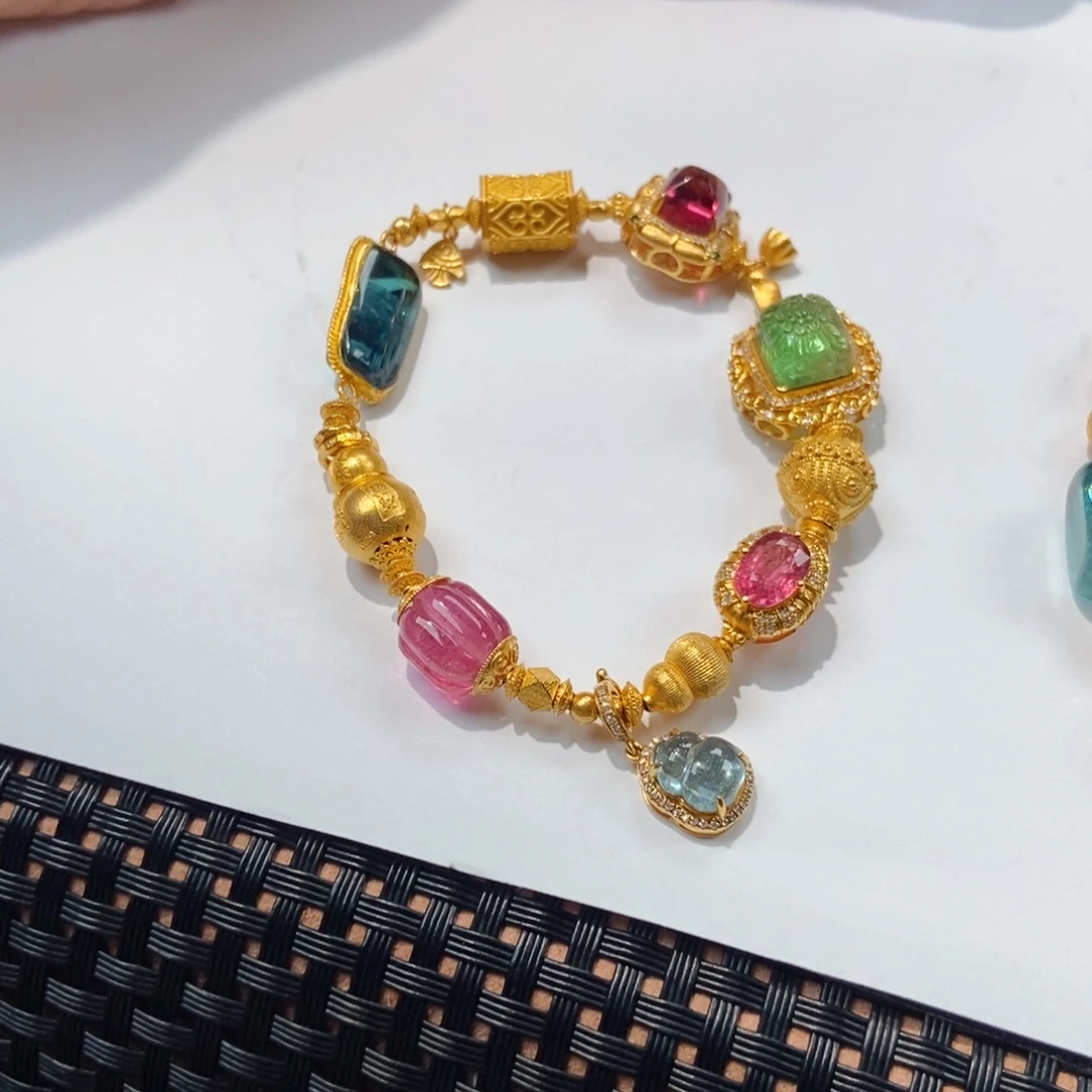 碧玺手链未镶嵌碧玺手链