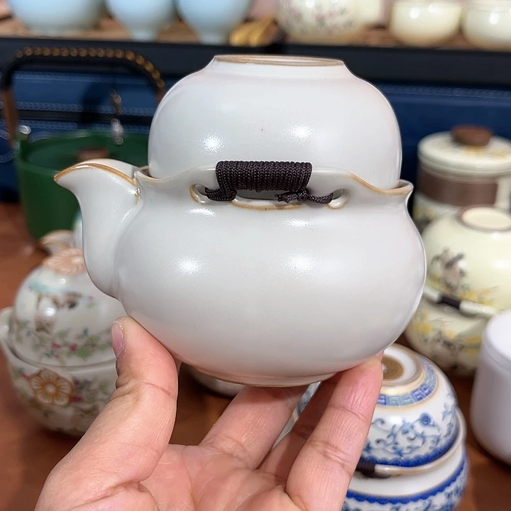 米黄汝窑一壶一杯年货节