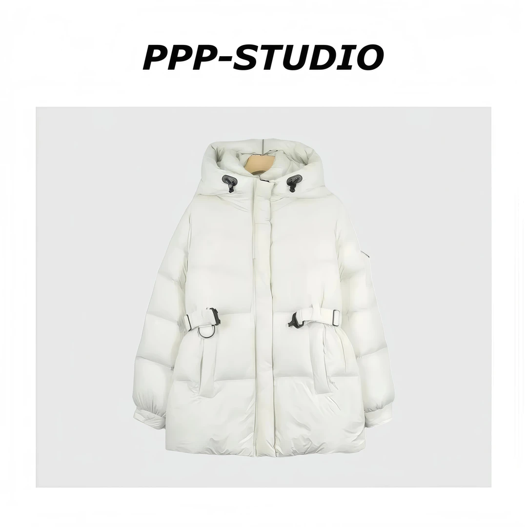 妙兮·LL冬季新款时尚休闲百搭宽松设计款连帽羽绒服*20253460