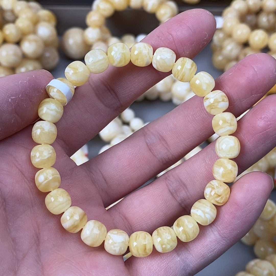 蜜蜡未镶嵌珠宝奇石8.5mm 9.2g