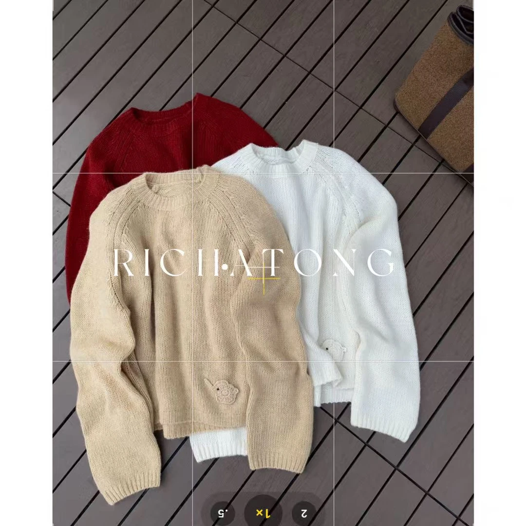 atong/阿彤-【小象毛衣】-2025韩代款cashmere%小象毛衣0913-02