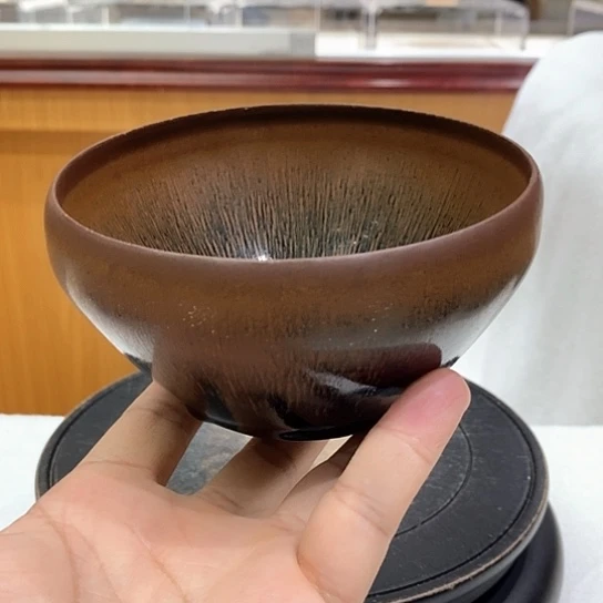 建窑兔毫敛口大钵