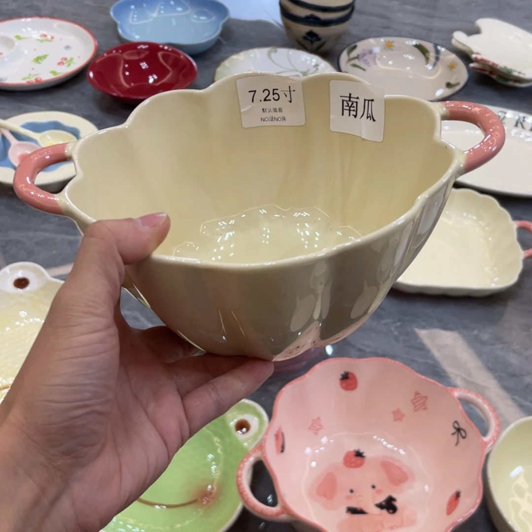 陶瓷微瑕餐具介意勿拍，满18飞！