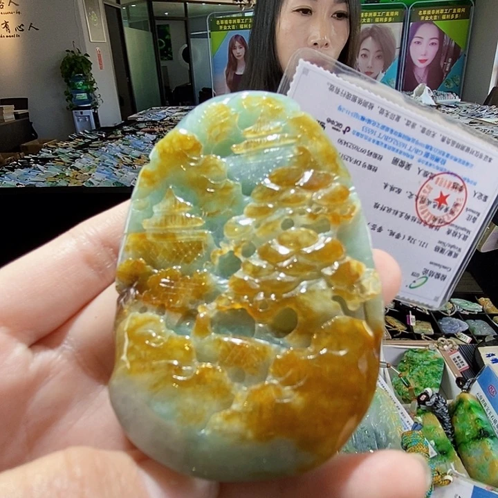 颈饰未镶嵌翡翠翡翠