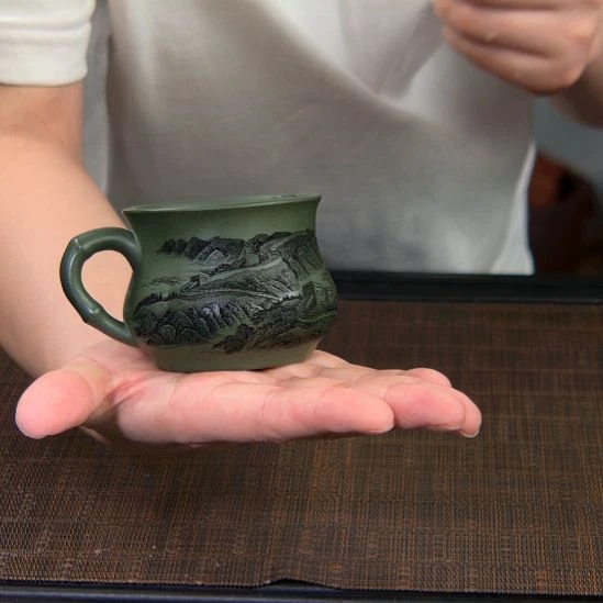 茶杯段泥高货放漏