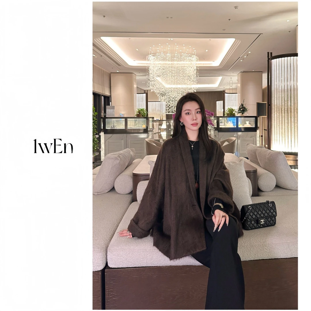 1wEn【牦牛绒之巅】重磅奢华藏地牦牛绒拉毛大衣慵懒宽松毛绒外套