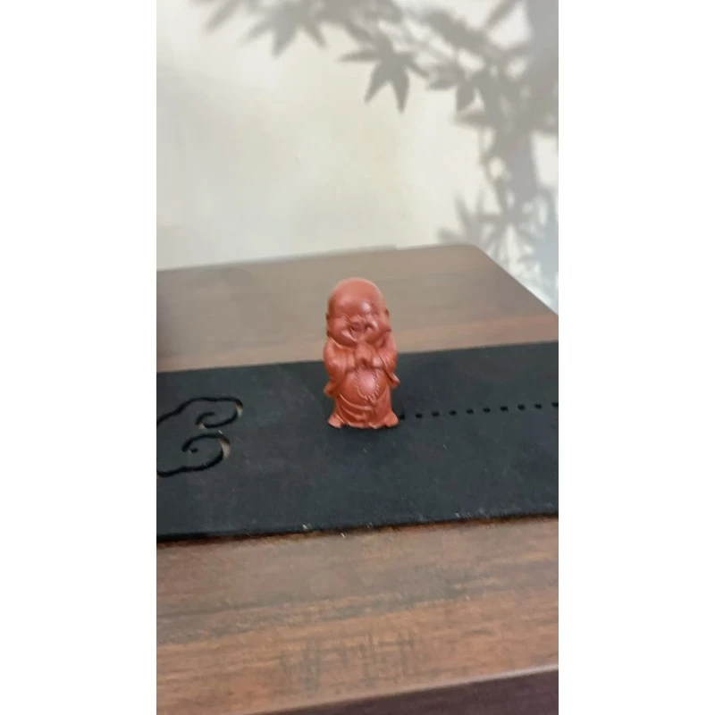 《朱泥弥勒佛》- -紫砂