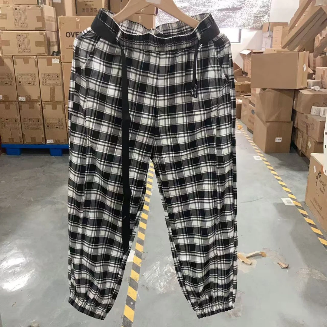 【代代精选】棋盘格休闲裤-21381