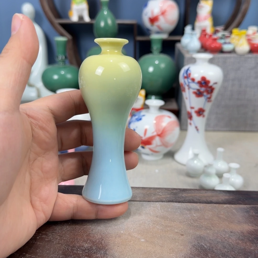 陶瓷手工小花器摆件