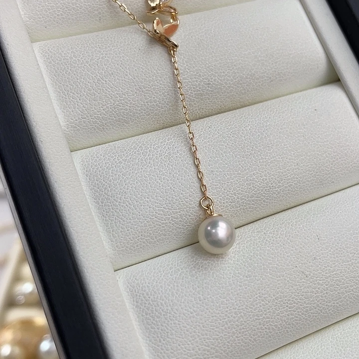 海水珍珠银S925镶嵌吊坠(不含链)