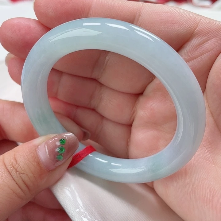 翡翠手镯未镶嵌缅甸翡翠手镯54圈