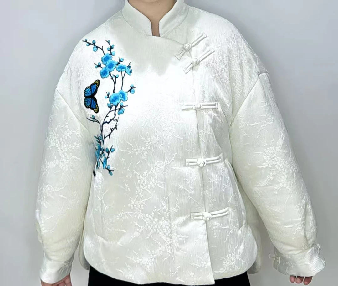 2025新中式国风刺绣棉服秋冬季厚款