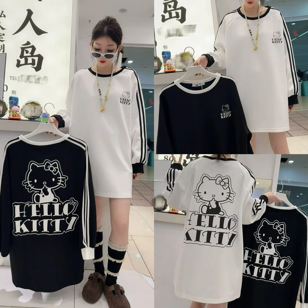 25225条纹KT猫长袖(衣长78左右）